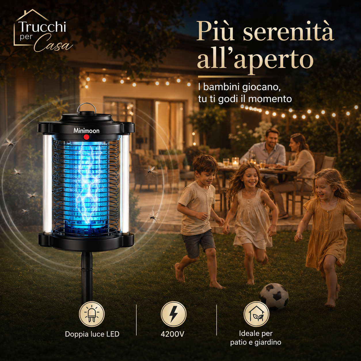 Lampada Anti-Zanzare LED