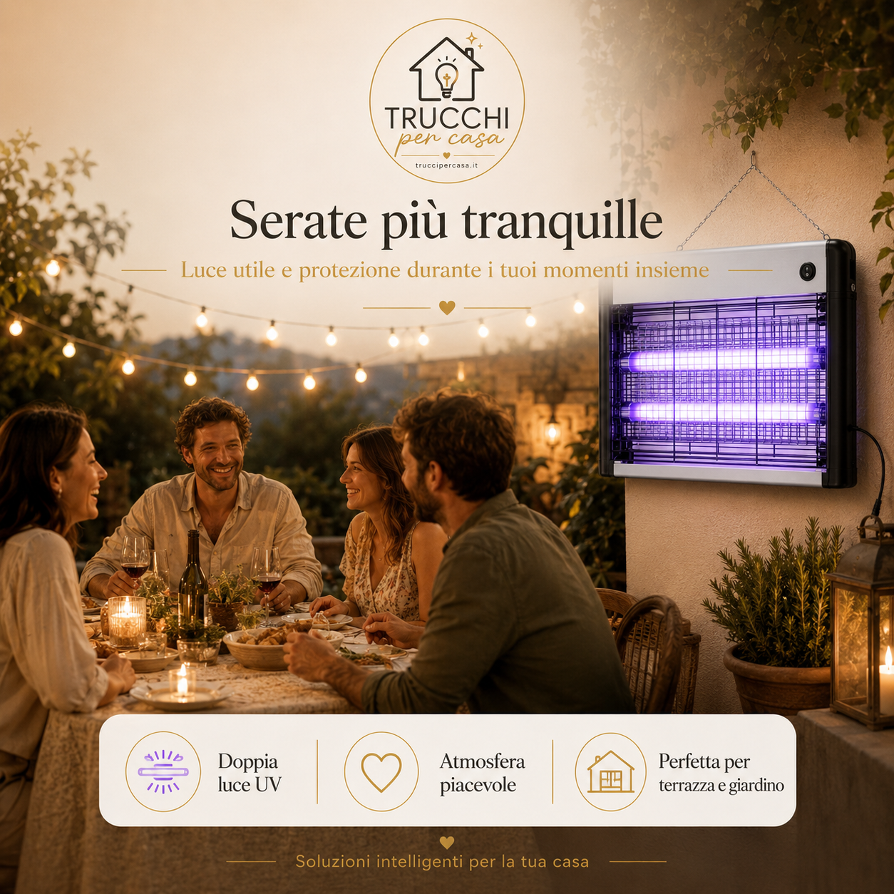Lampada Anti-Zanzare LED per Casa e Outdoor