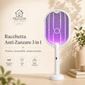 Racchetta Anti-Zanzare 3 in 1
