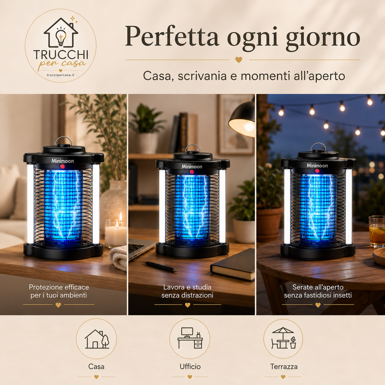 Lampada Anti-Zanzare LED
