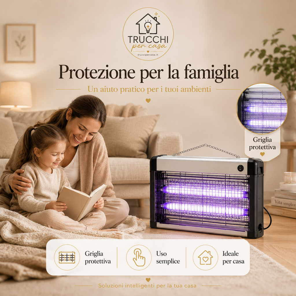 Lampada Anti-Zanzare LED per Casa e Outdoor