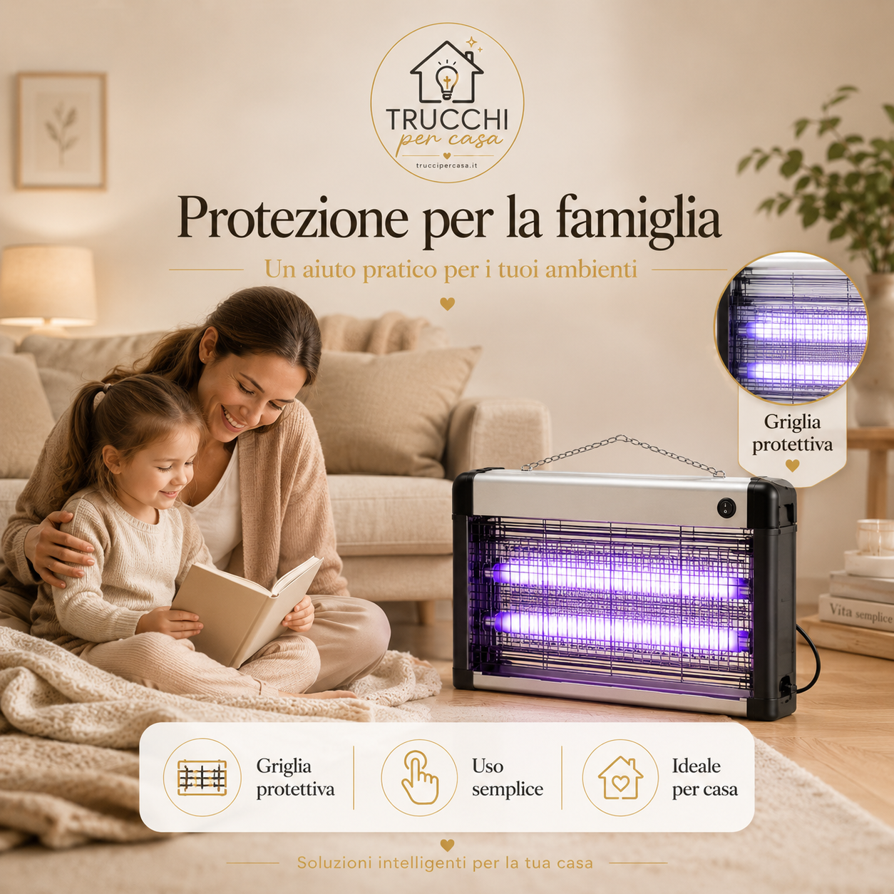 Lampada Anti-Zanzare LED per Casa e Outdoor