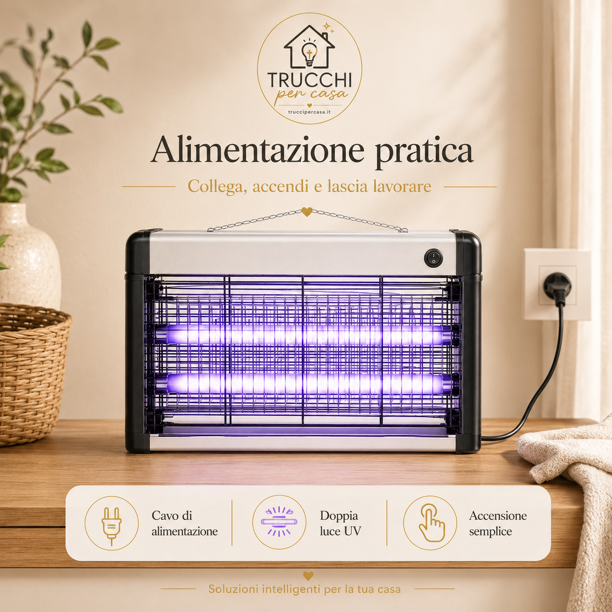 Lampada Anti-Zanzare LED per Casa e Outdoor