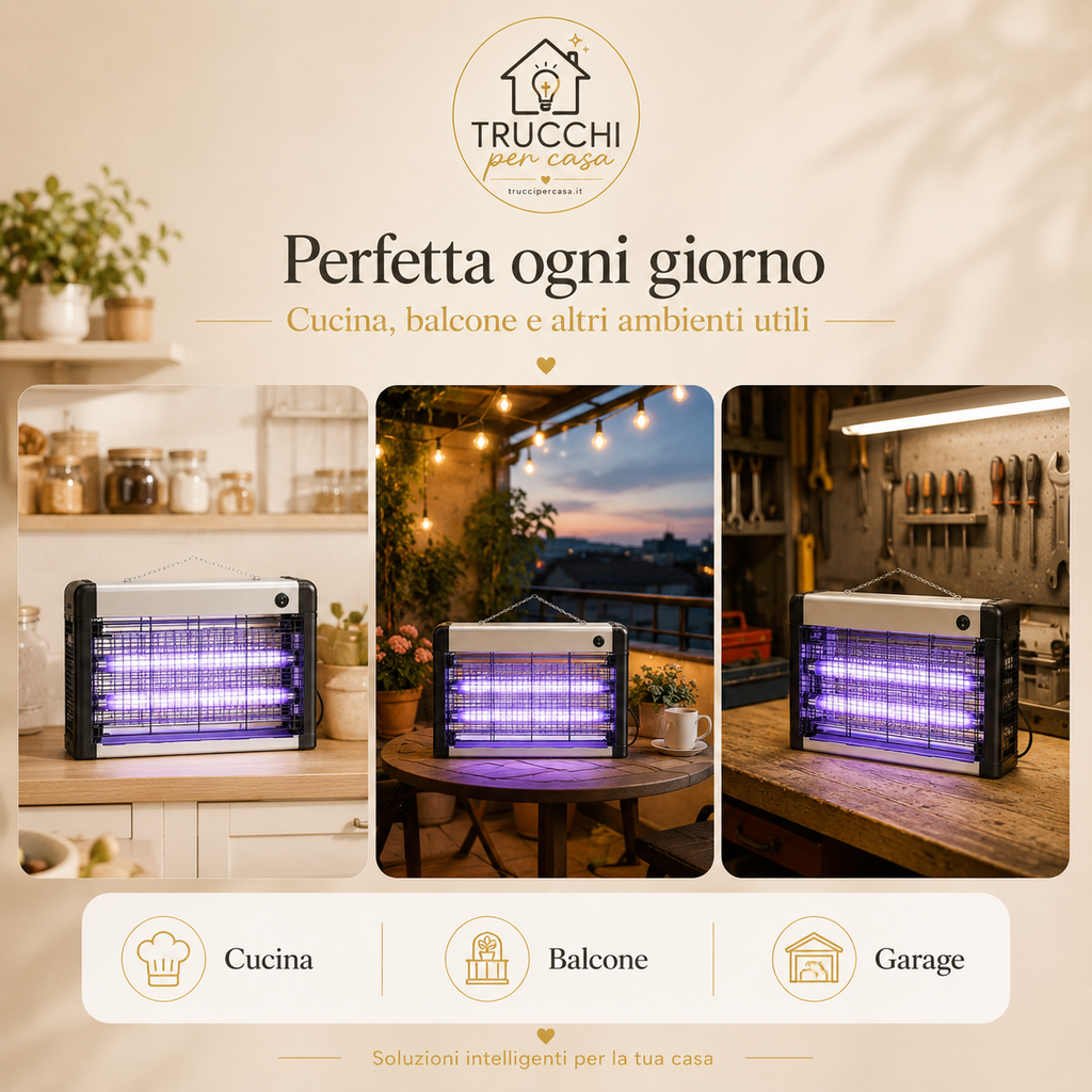 Lampada Anti-Zanzare LED per Casa e Outdoor