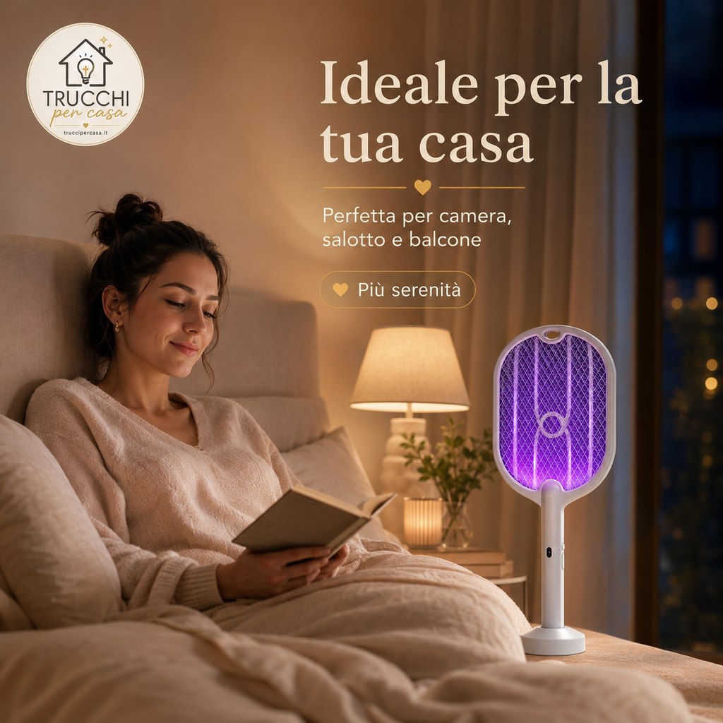 Racchetta Anti-Zanzare 3 in 1