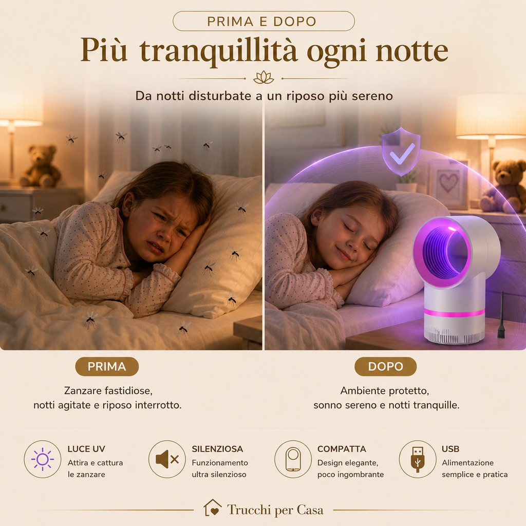 Lampada Anti-Zanzare USB
