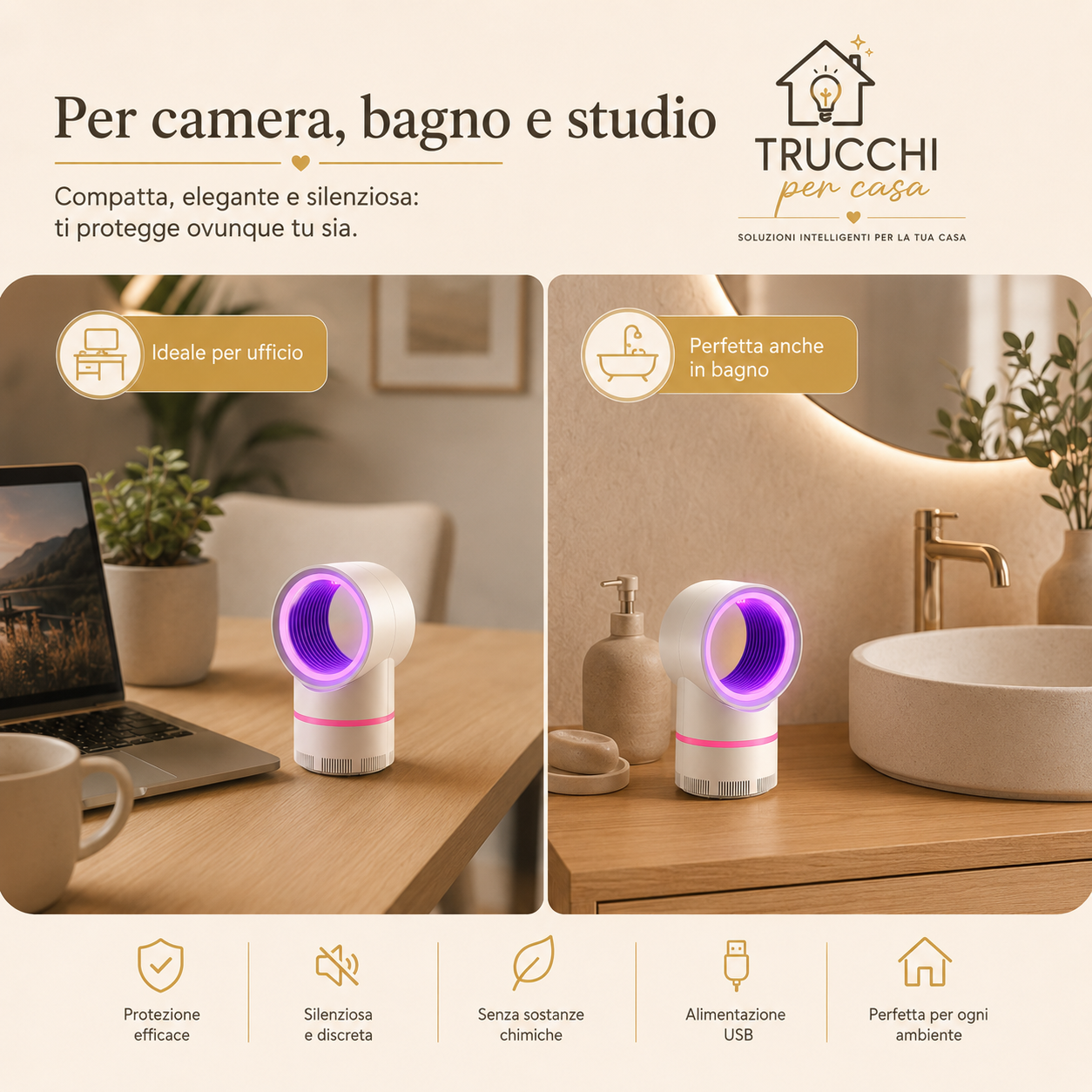 Lampada Anti-Zanzare USB